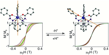 Graphical abstract for Chemical tuning of the magnetic relaxation in dysprosium(iii) mononuclear complexes